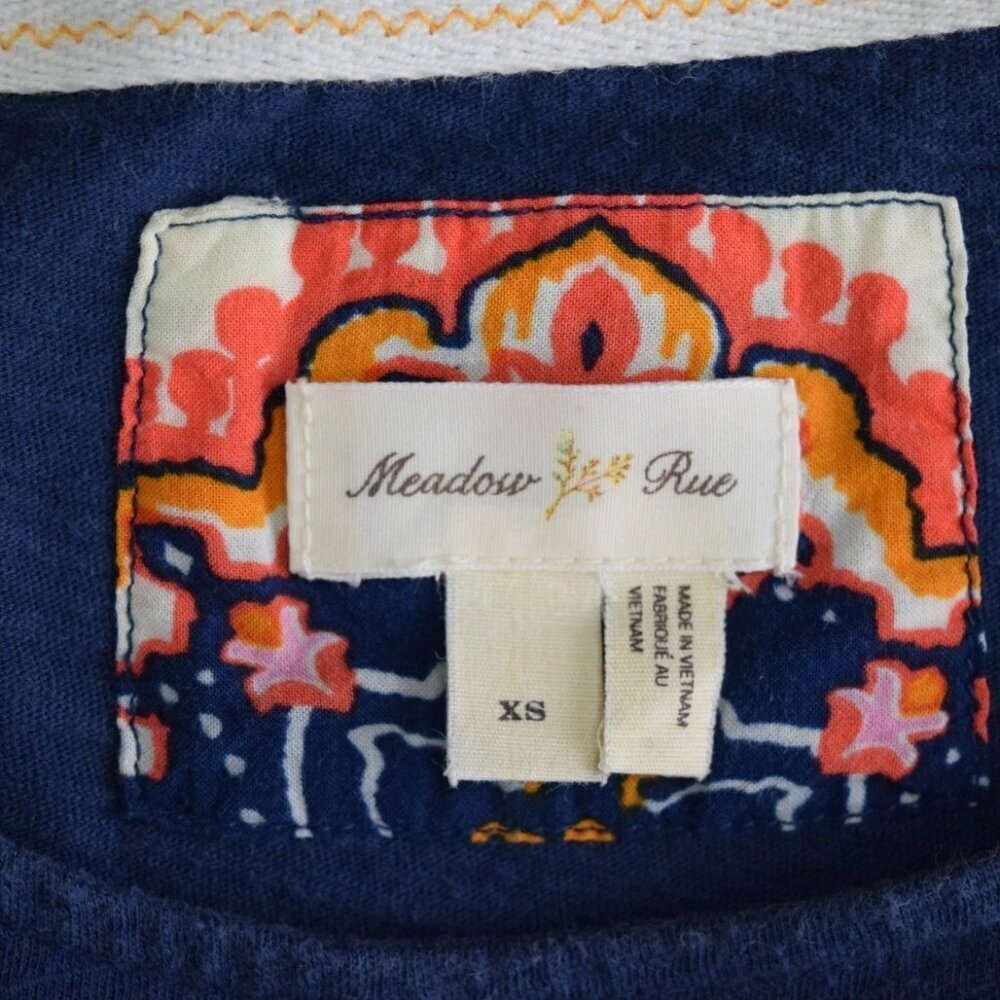 MEADOW RUE SOLVO BOHO PRINTED TUNIC TOP - Picture 8 of 9